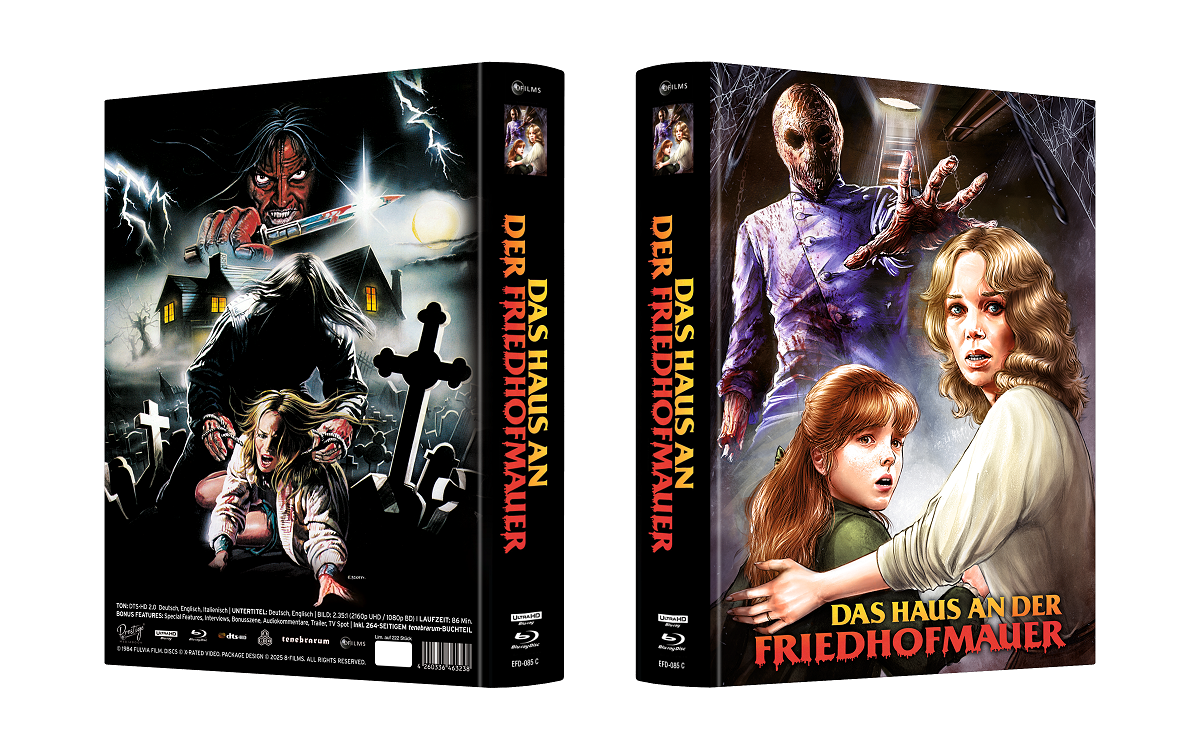 Das Haus an der Friedhofmauer - 2-Disc 4K-UHD + BD Mediabook - Cover C - Limited 222