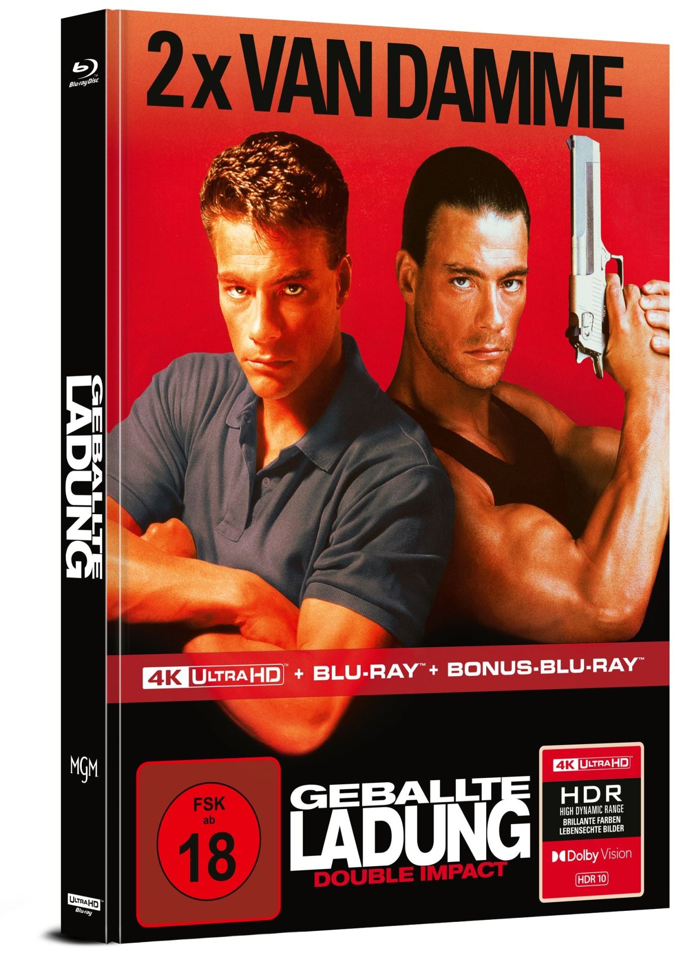 Geballte Ladung – Double Impact  - 3-Disc 4K-UHD Limited Mediabook - Cover A