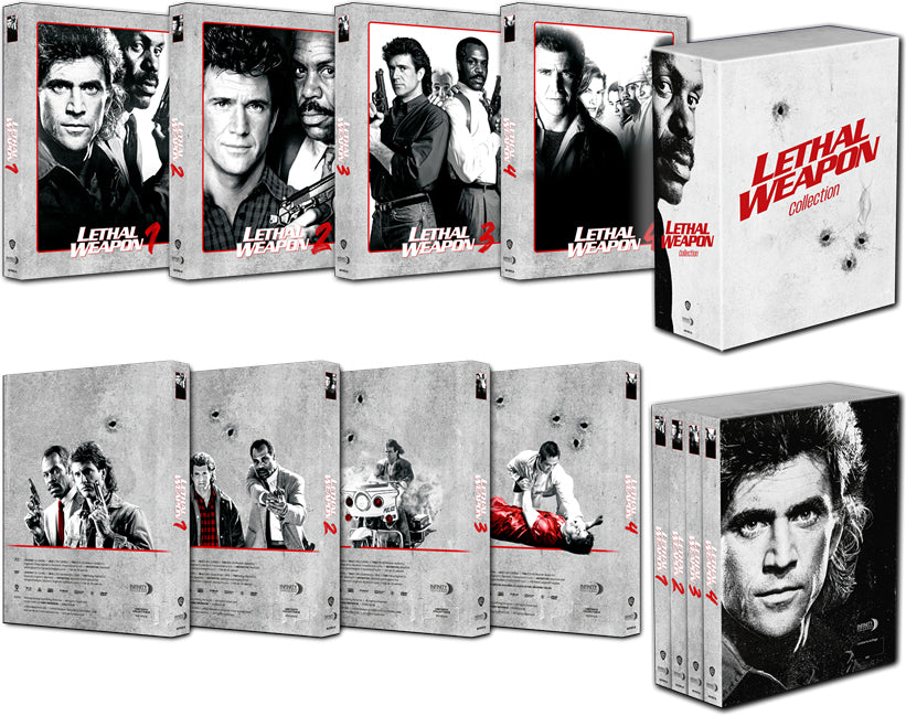 Lethal Weapon 1-4 - Uncut 8-Disc Mediabook Edition - Limited 444 - Cover B