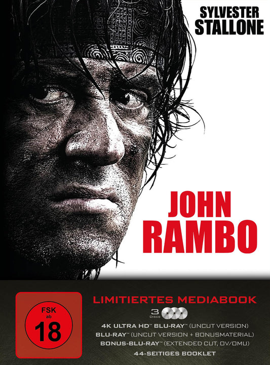 John Rambo - 3-Disc 4K-UHD Mediabook - Limited