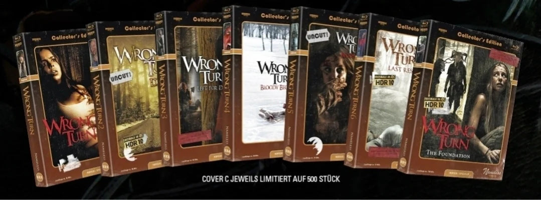 Wrong Turn - Teil 1-7 - 7 Mediabooks - BD/4K-UHD Limited 500 Mediabook - Cover C