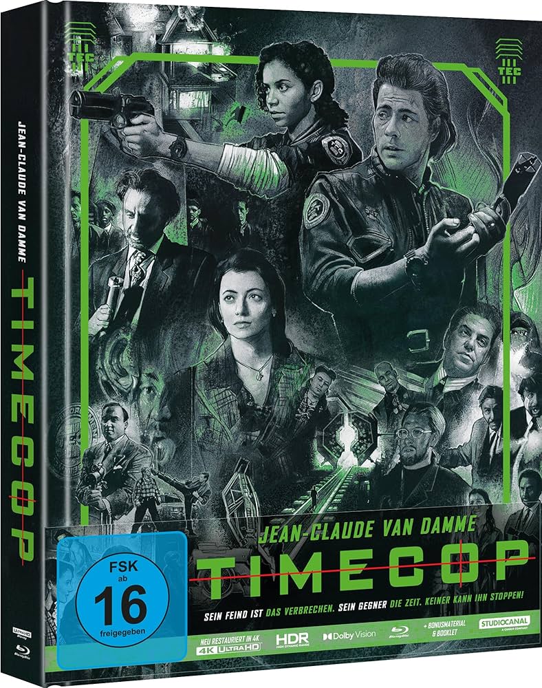 Timecop - Uncut - 2-Disc 4K UHD + BD Mediabook - Limited - Cover B